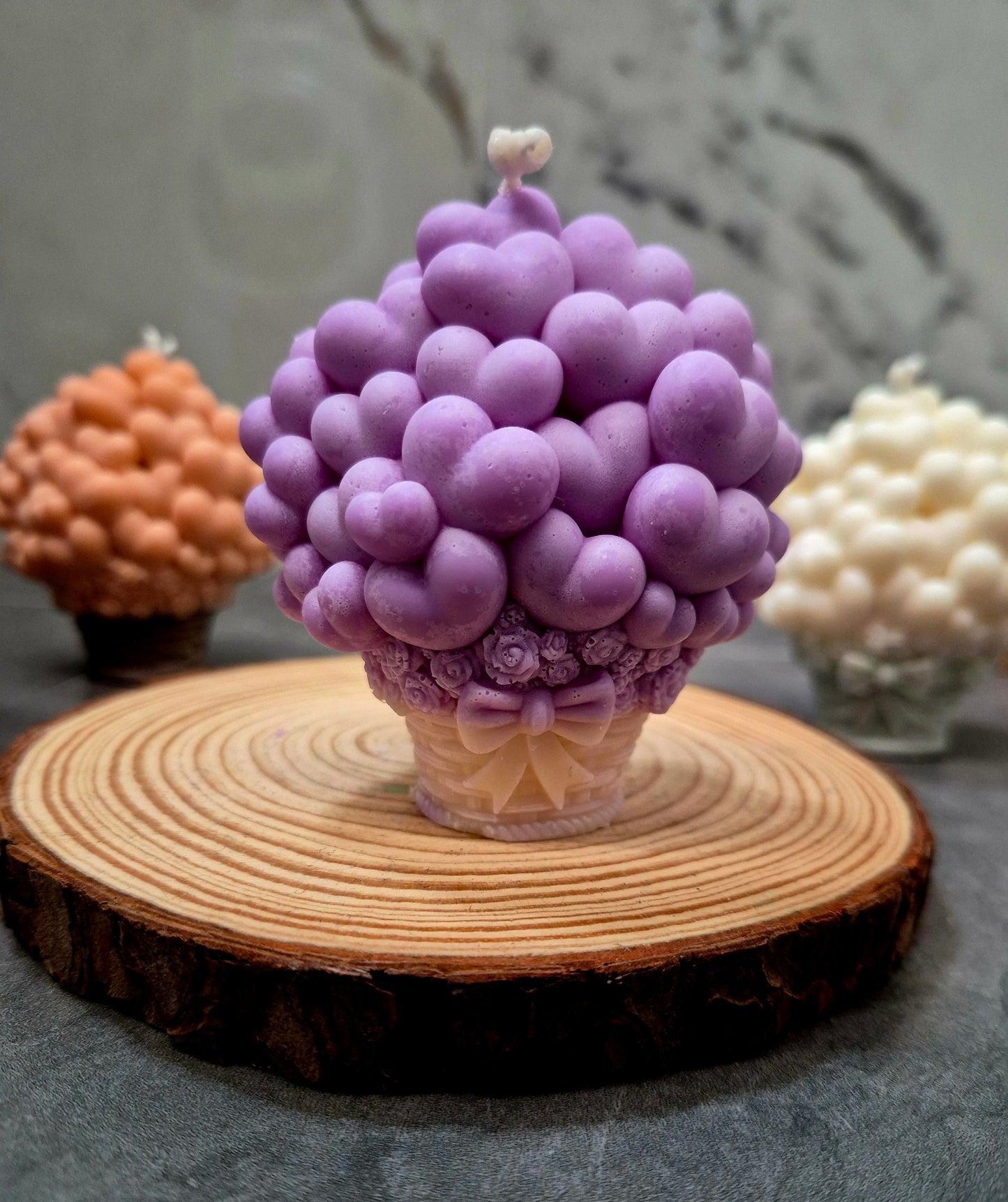 Vela Cesta de Corazones